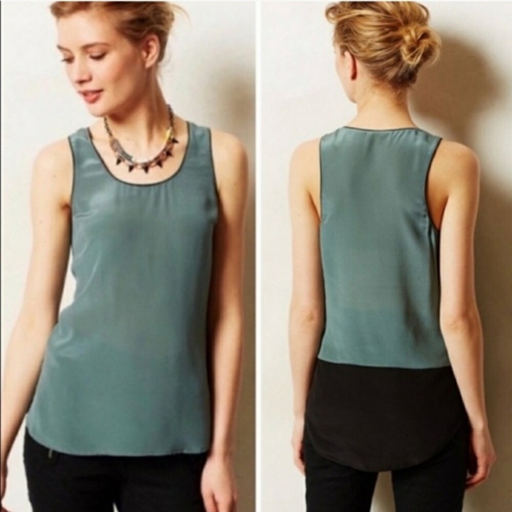Anthropologie Maeve Silk Tank